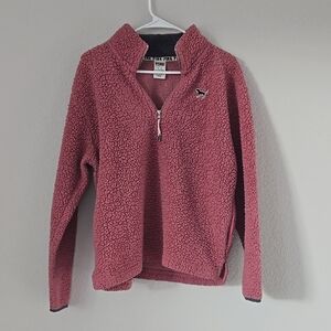 Victoria's Secret Pink Sherpa Quarter-Zip Pullover